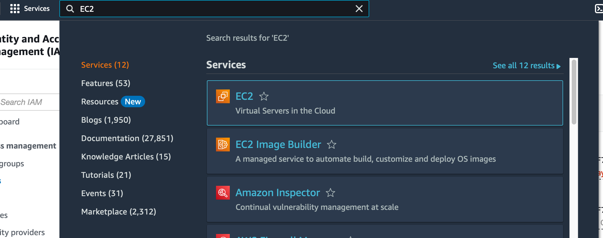 AWS EC2 Search