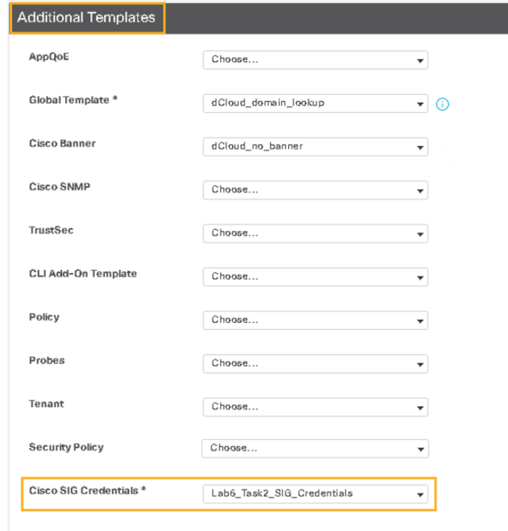 attach credentials