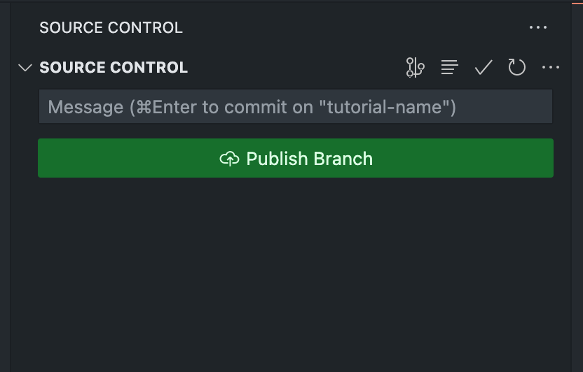 Publish the branch