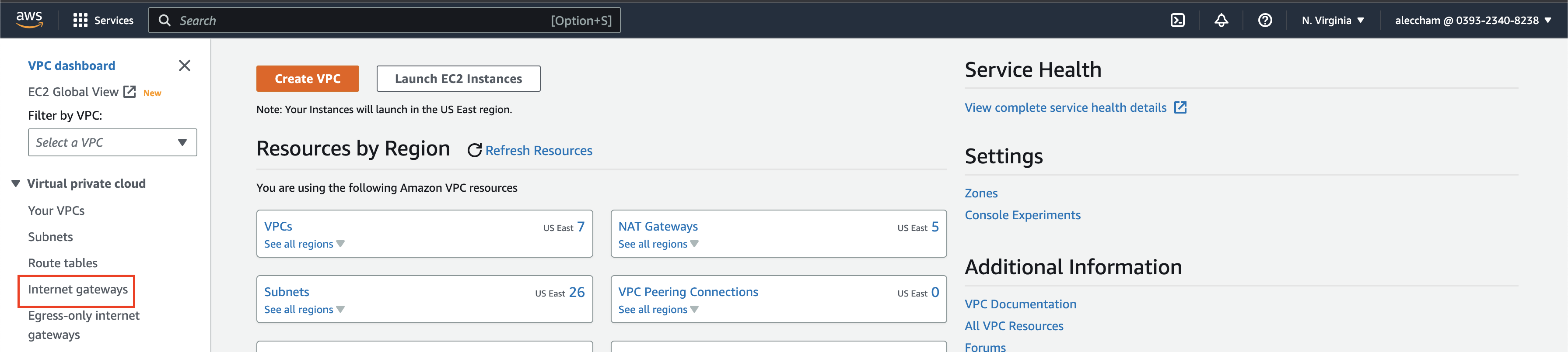 Navigate to the IGW Console